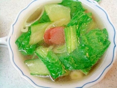 青梗菜のスープ